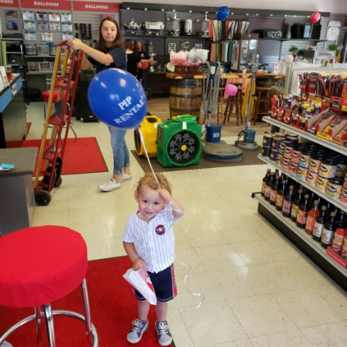 PIP Rental staff enjoying a customer appreciation event.