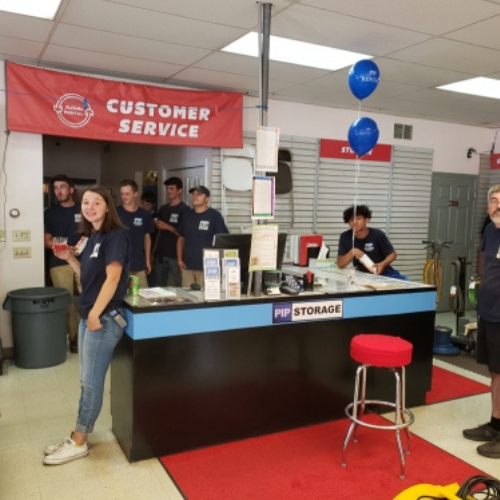 PIP Rental staff enjoying a customer appreciation event.