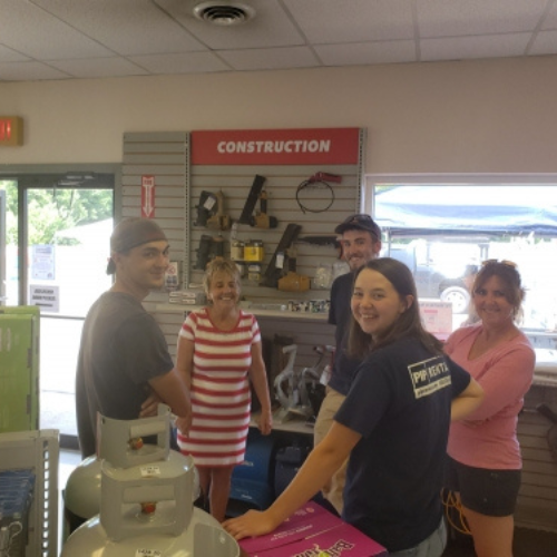 PIP Rental staff enjoying a customer appreciation event.