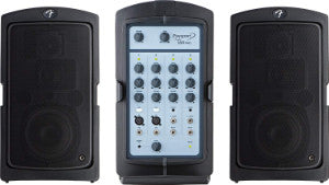 Portable PA system with mixer