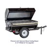 Tow Behind Charcoal Grill with Expanded Steel Grate